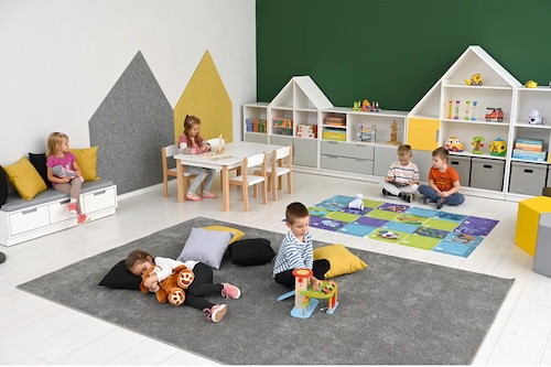 Créer des zones identifiables dans un kids club